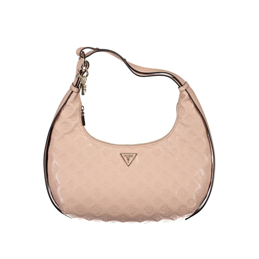 

Розовая полиэтиленовая сумка Guess Shoes, розовый