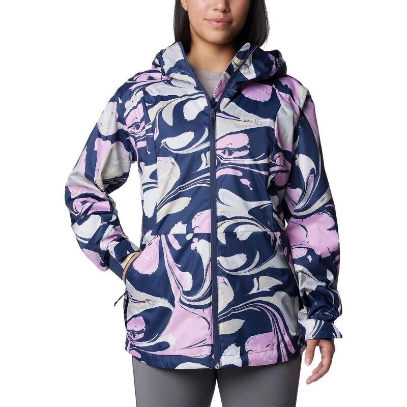 

Женский походный дождевик Columbia, цвет blau/rosa/beige