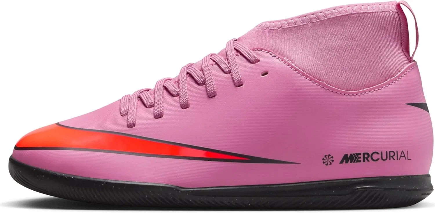 Детские футбольные бутсы Nike Unisex Kids Jr. Mercurial Superfly 10 Club IC High-Top для младших и старших школьников, Multicoloured