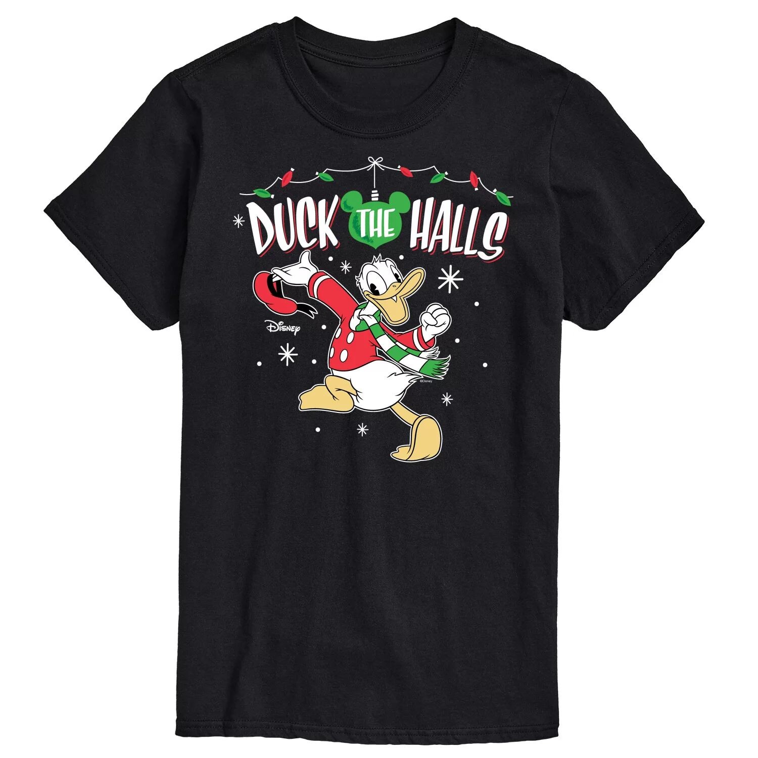 

Футболка's Big & Tall Duck The Halls с рисунком Disney, черный