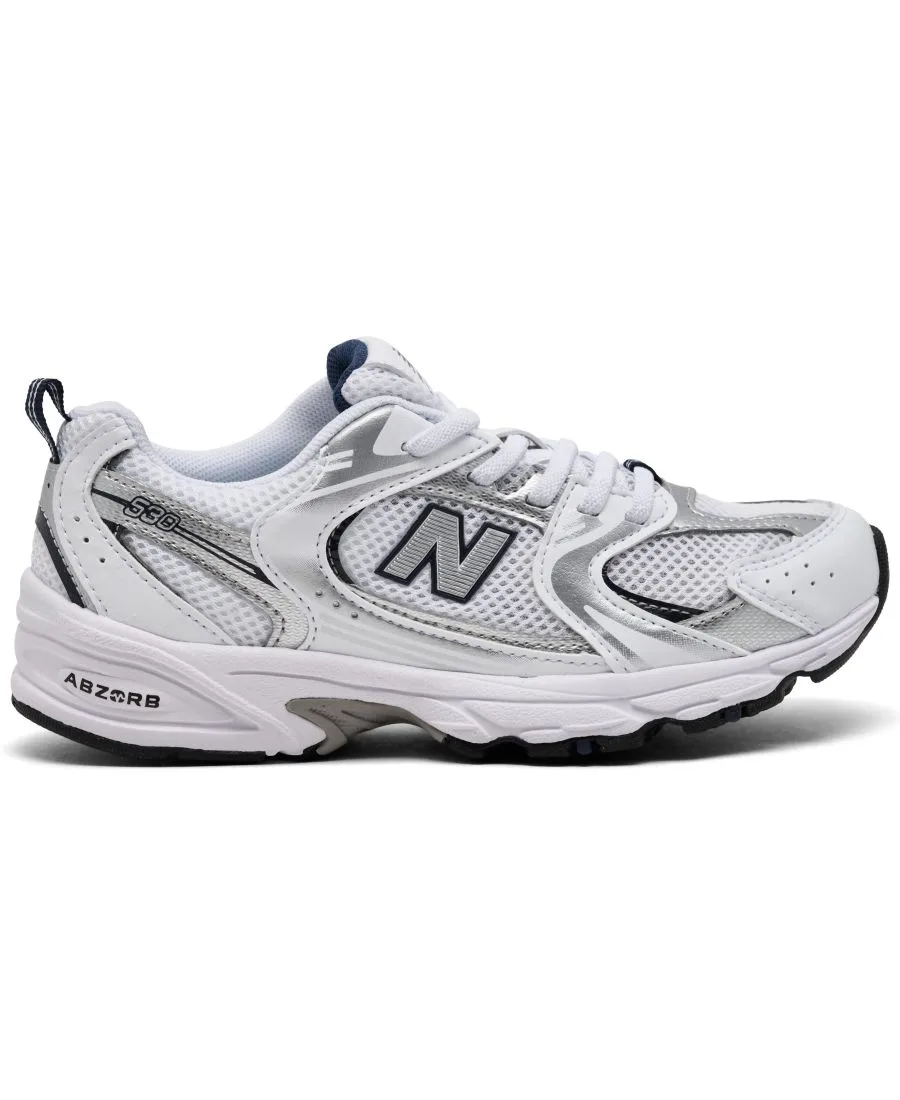 Детские повседневные кроссовки Little Kids 530 от Finish Line New Balance, белый, темно-синий — фото 2