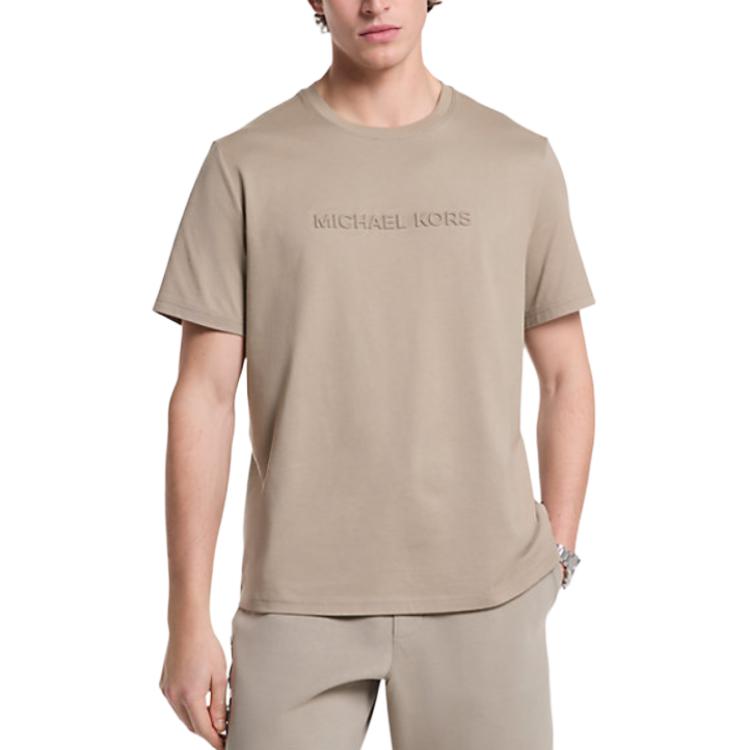 

Футболка с вышитым логотипом MICHAEL KORS, светло-коричневый