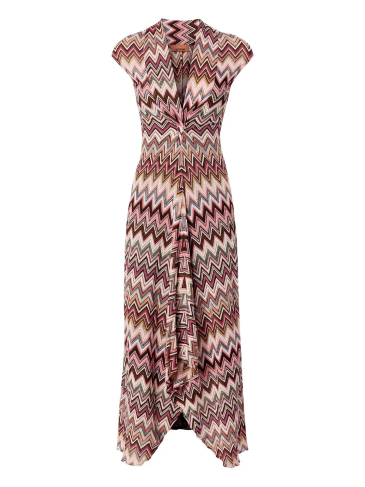 

Платье миди с зигзагообразным узором Missoni, коричневый
