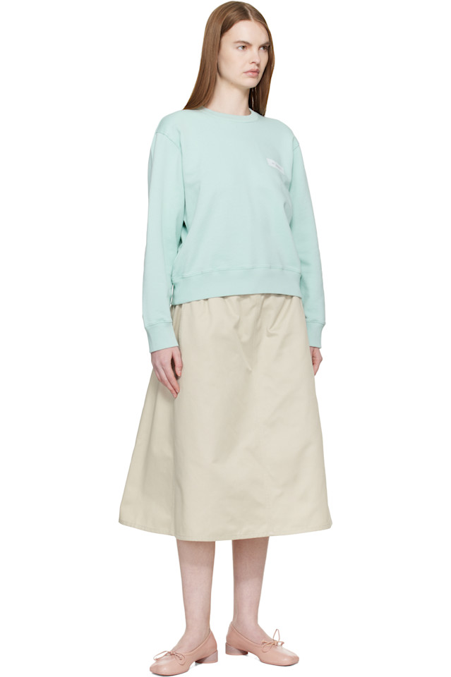 Mm6 Maison Margiela Синяя хлопковая толстовка — фото 4