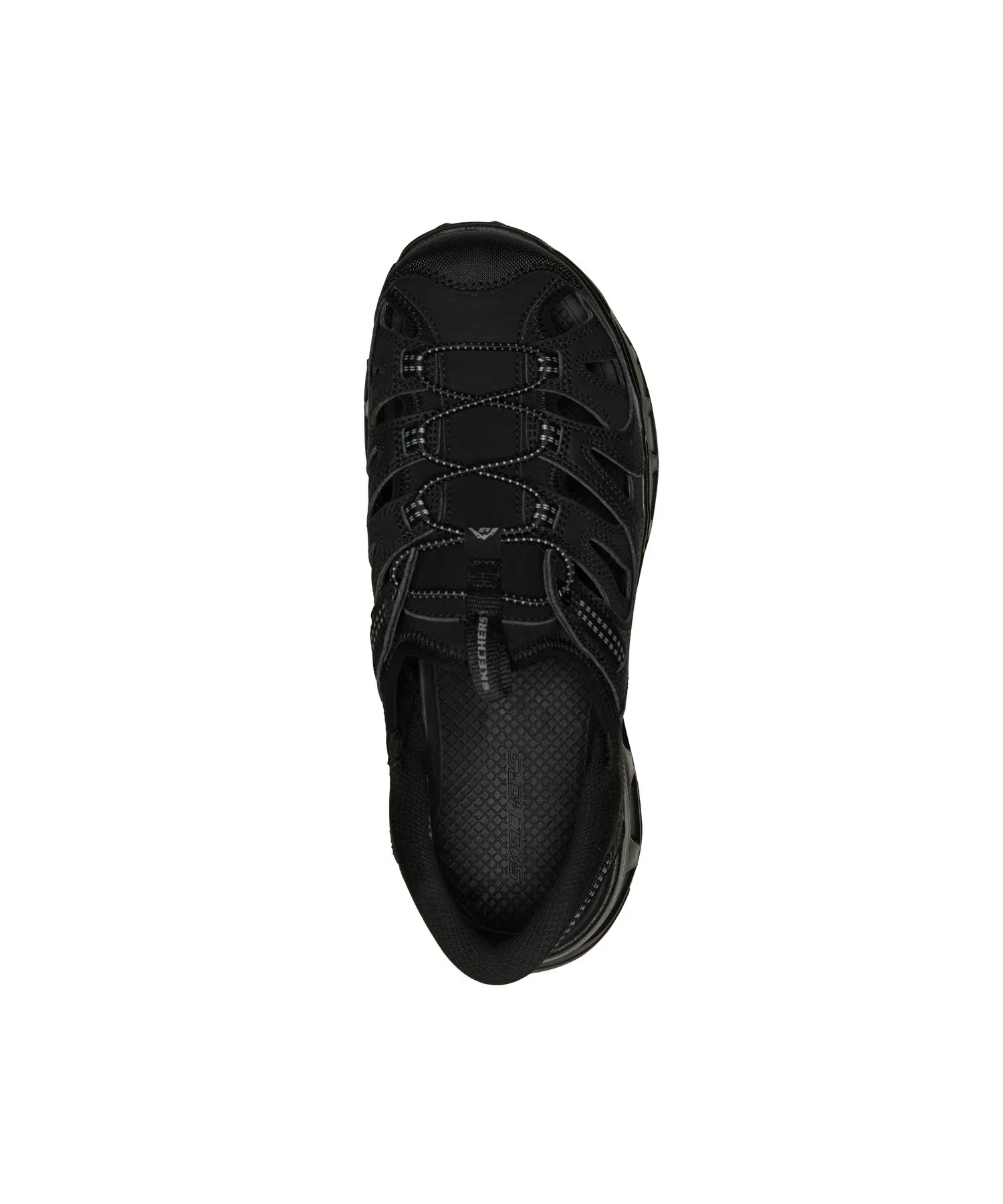 Мужские кроссовки SKECHERS Hands Free Slip-ins Glide-Step Trail чёрные — фото 2