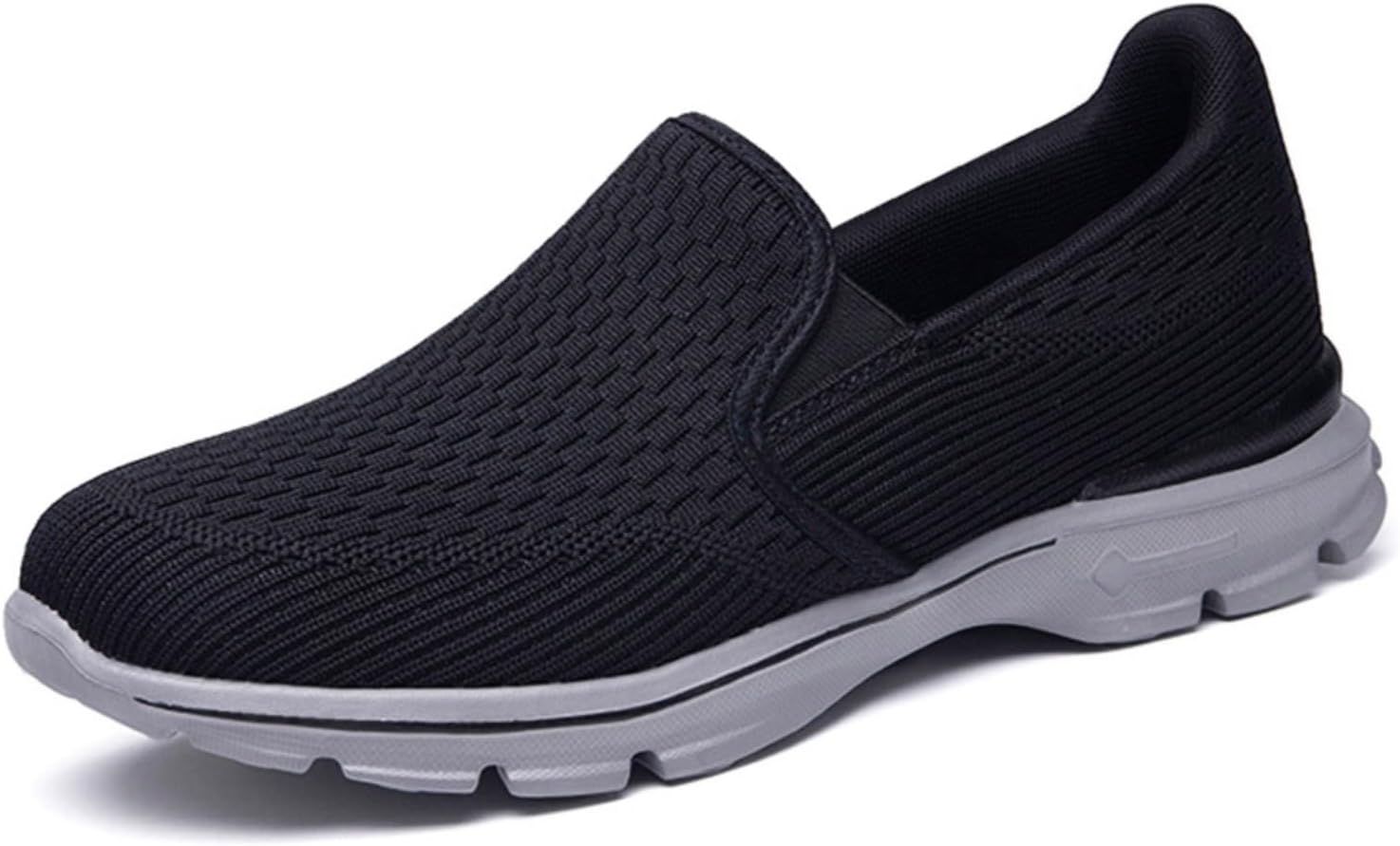 

Мужские вязаные сетчатые лоферы, спортивные слипоны, легкие прогулочные туфли для улицы, удобные легкие сетчатые ботинки Vannida, черный