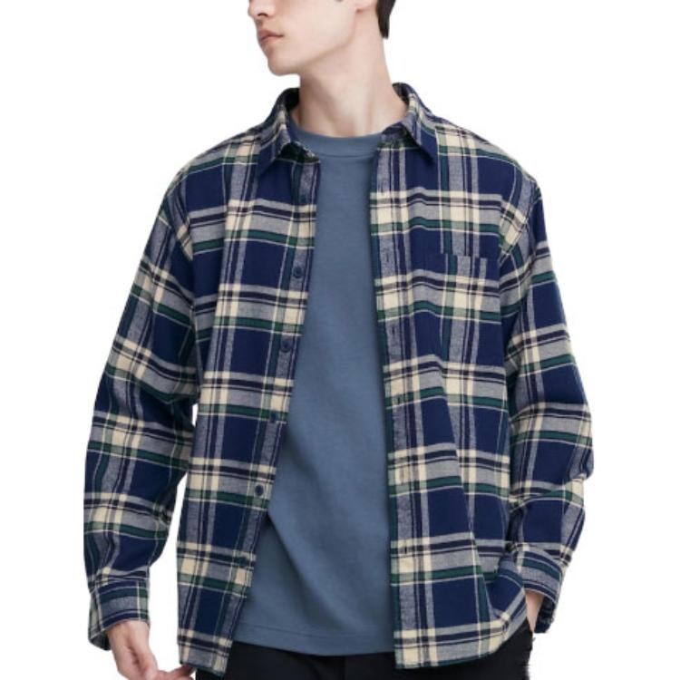 Рубашка женская Морской синий Uniqlo, цвет Sea Blue — фото 2