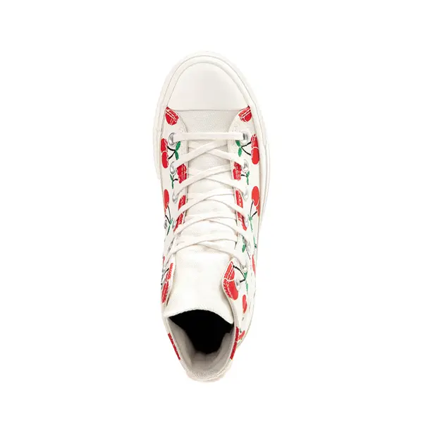 Кроссовки Womens Converse Chuck Taylor All Star Lift Hi Sneaker, цвет Egret/Cherries — фото 2