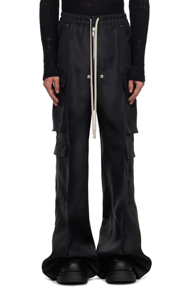 

Черные брюки-карго Hollywood Cargobelas Rick Owens