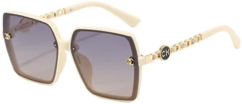 

Женские поляризованные солнцезащитные очки большого размера 2026 года, солнцезащитные очки с градиентными линзами и защитой от УФ-излучения UV400 MTZJH, Beige