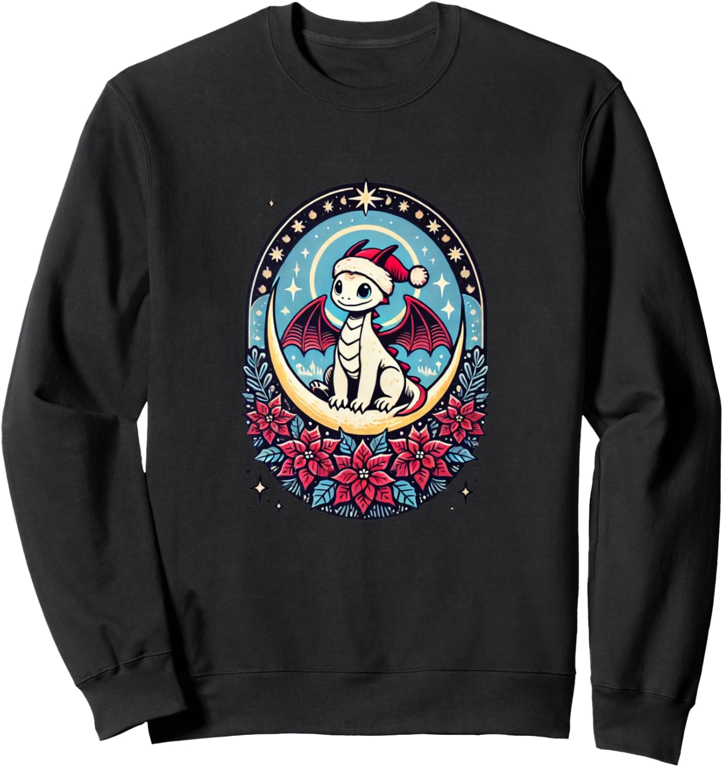 

Футболка с изображением рождественского дракона в стиле модерн Retro Dragons Love Snugg, черный