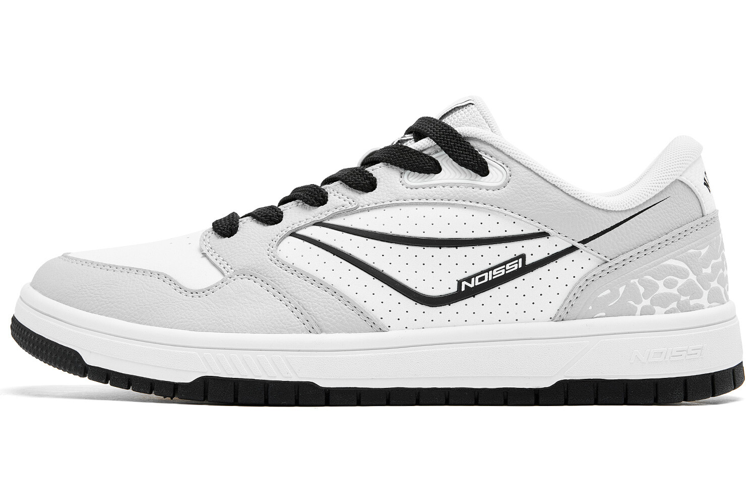 

Кроссовки QIAODAN Skateboarding Shoes Men Low-top White/Gray, белый/серый