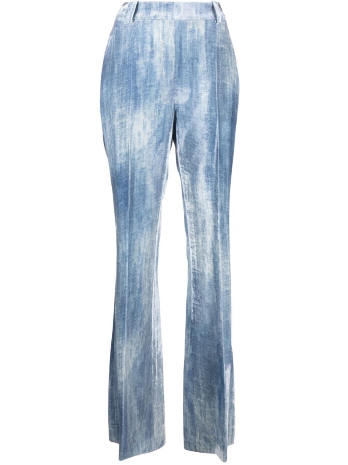 

Брюки bootcut с завышенной талией Ermanno Scervino, синий