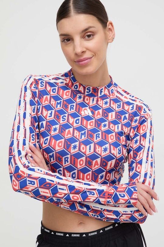 

Лонгслив x Farm Rio adidas Performance, синий