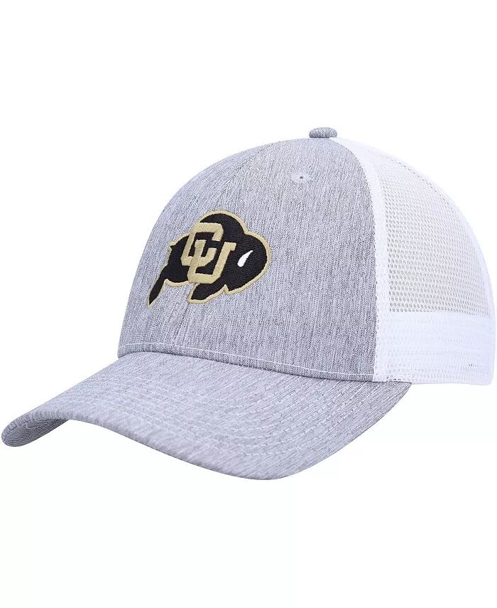 

Мужская темно-серая, белая регулируемая кепка Colorado Buffaloes Brant Trucker Ahead
