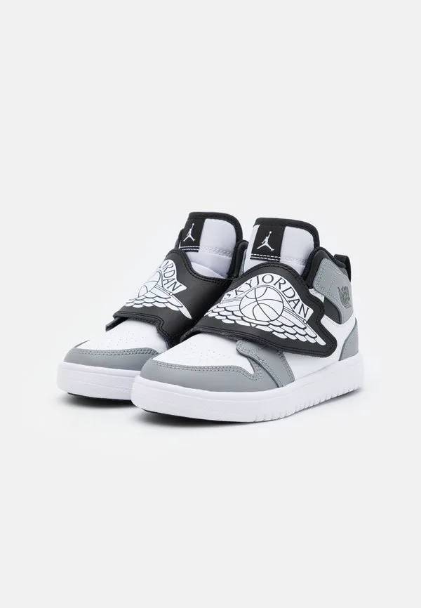 Кроссовки sky jordan 1 hightop Jordan, White/Black/Particle Grey — фото 2