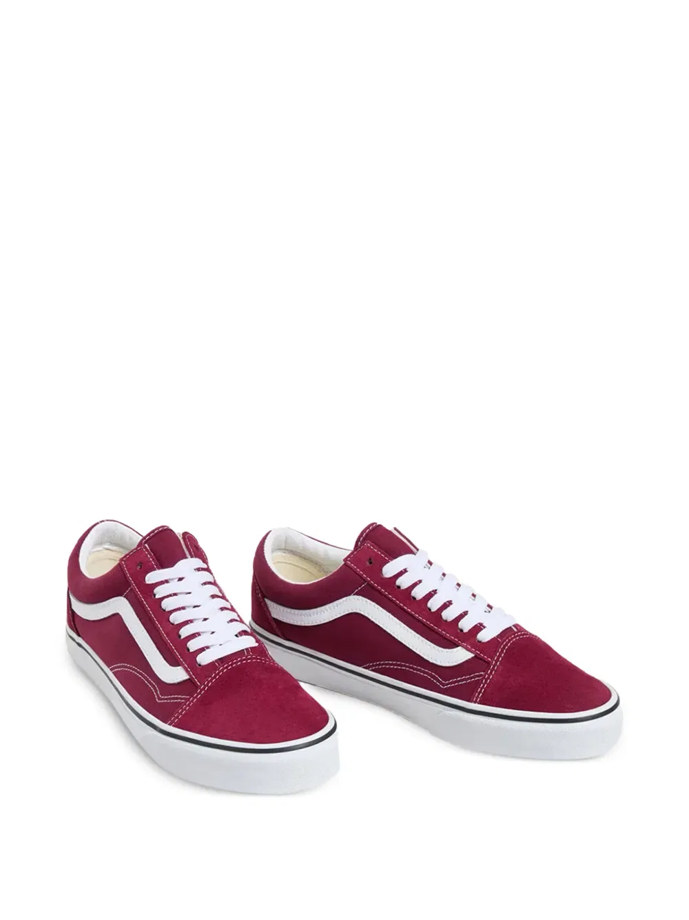 Кроссовки в стиле олдскул на шнуровке Vans, красный — фото 2