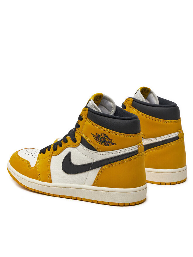 Кроссовки NikeAirJordan1RetroHighOgDZ5485701Weiß,оранжевый/белый — фото 3
