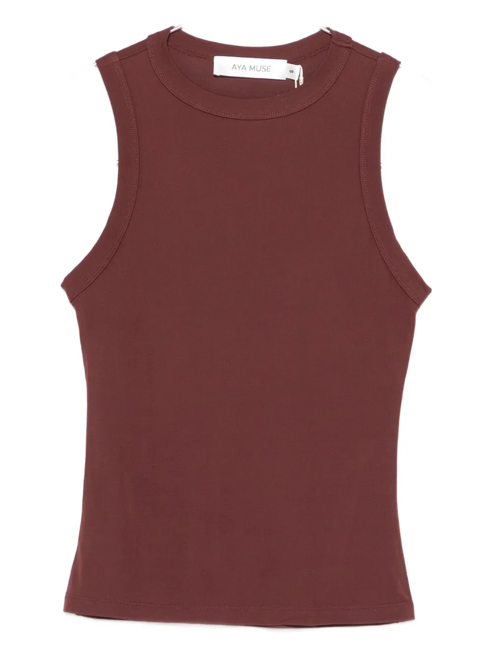 

Майка с круглым вырезом Aya Muse, коричневый