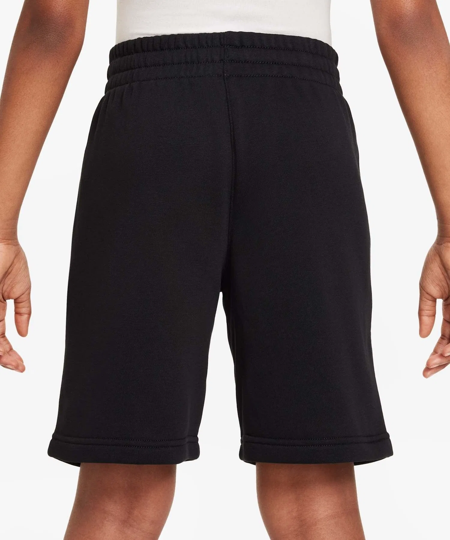 Детские шорты Nike Sportswear Junior French Terry Shorts / Детские флисовые шорты Nike Sportswear Club Big Kids' French Terry Shorts FD3015-010, черные — фото 4