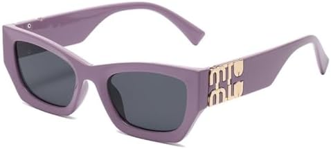 

Классические солнцезащитные очки в стиле ретро, ​​квадратные, винтажные, для путешествий, маленькие, прямоугольные, женские солнцезащитные очки с антибликовым покрытием MTZJH, Purple