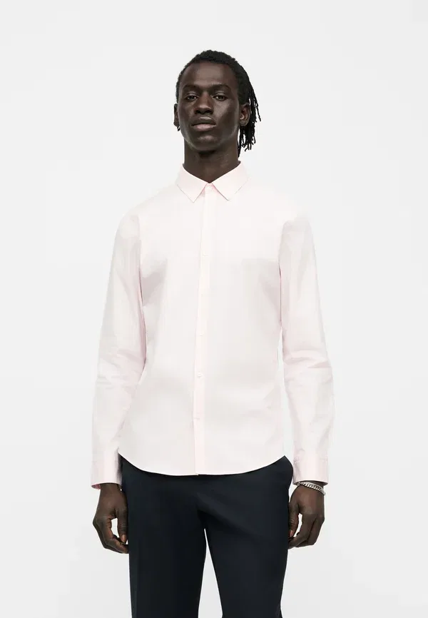 Рубашка Calvin Klein Solid Stretch Slim, светло-розовый — фото 3