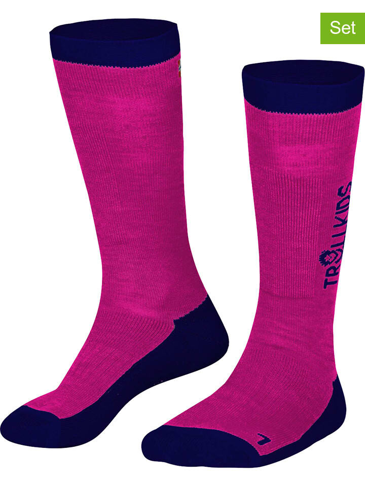 

Носки Trollkids 2er-Set: Ski-/ Snowboardsocken Kids Ski, розовый