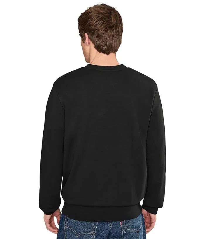 Свитшот из органического хлопка Classic Fit Lacoste, Off-White/Dark Green — фото 4