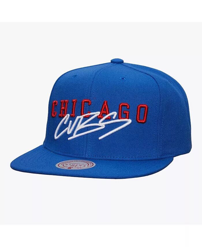 

Мужская кепка Snapback Team Royal Chicago Cubs с метками Mitchell & Ness, синий