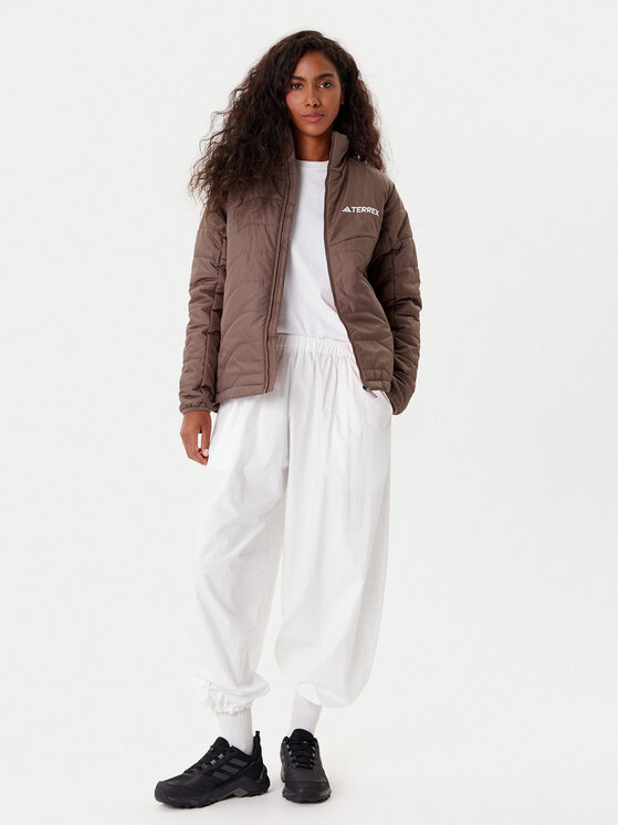 Зимняя куртка regular fit Terrex Multi JN0812 Adidas, коричневый — фото 2