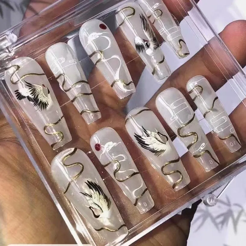 Накладные ногти Temperament Strengthening Nail Patch PHTZEZFC 10 шт L