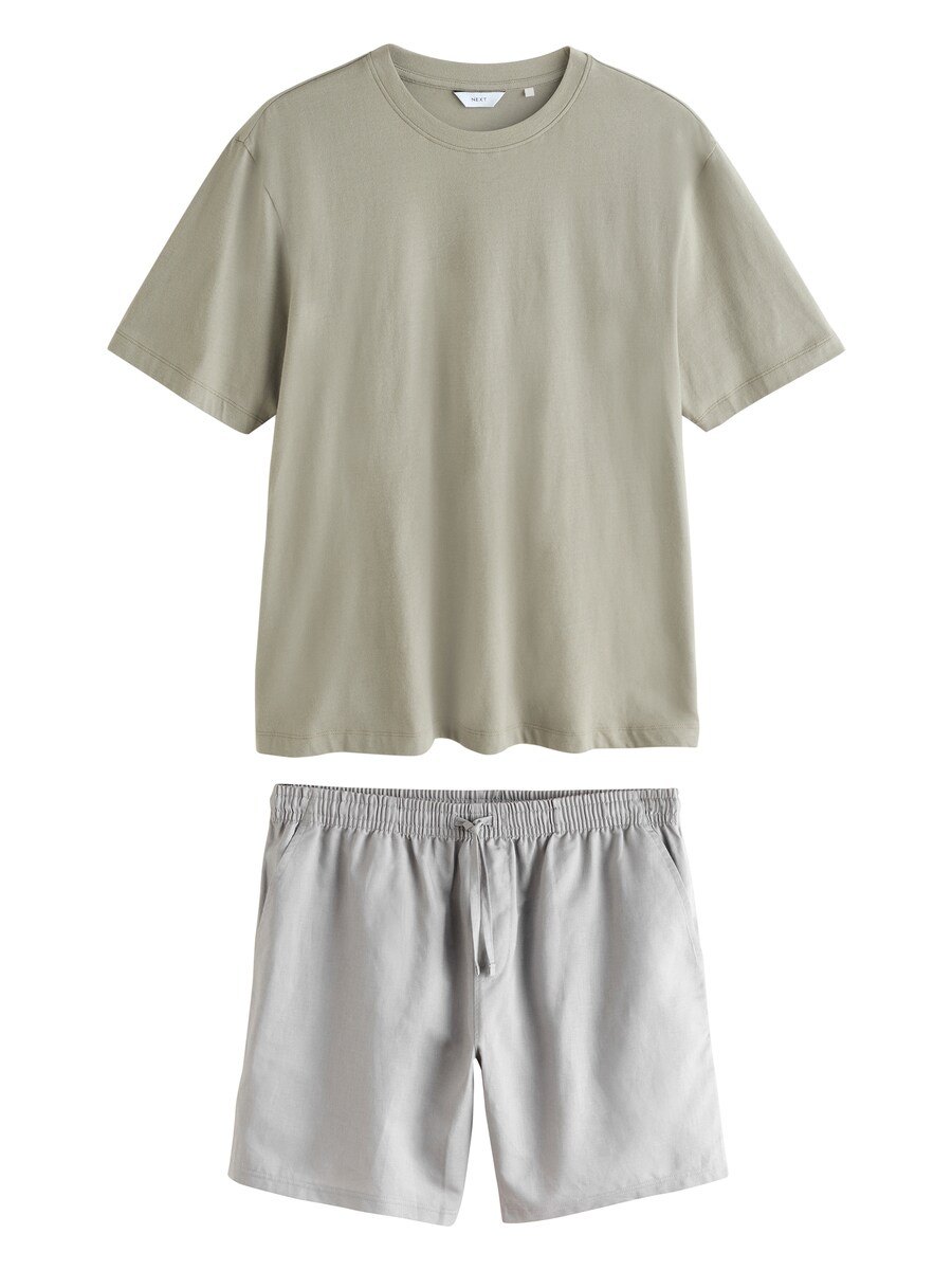 

Короткая пижама Next, цвет Grey/Olive