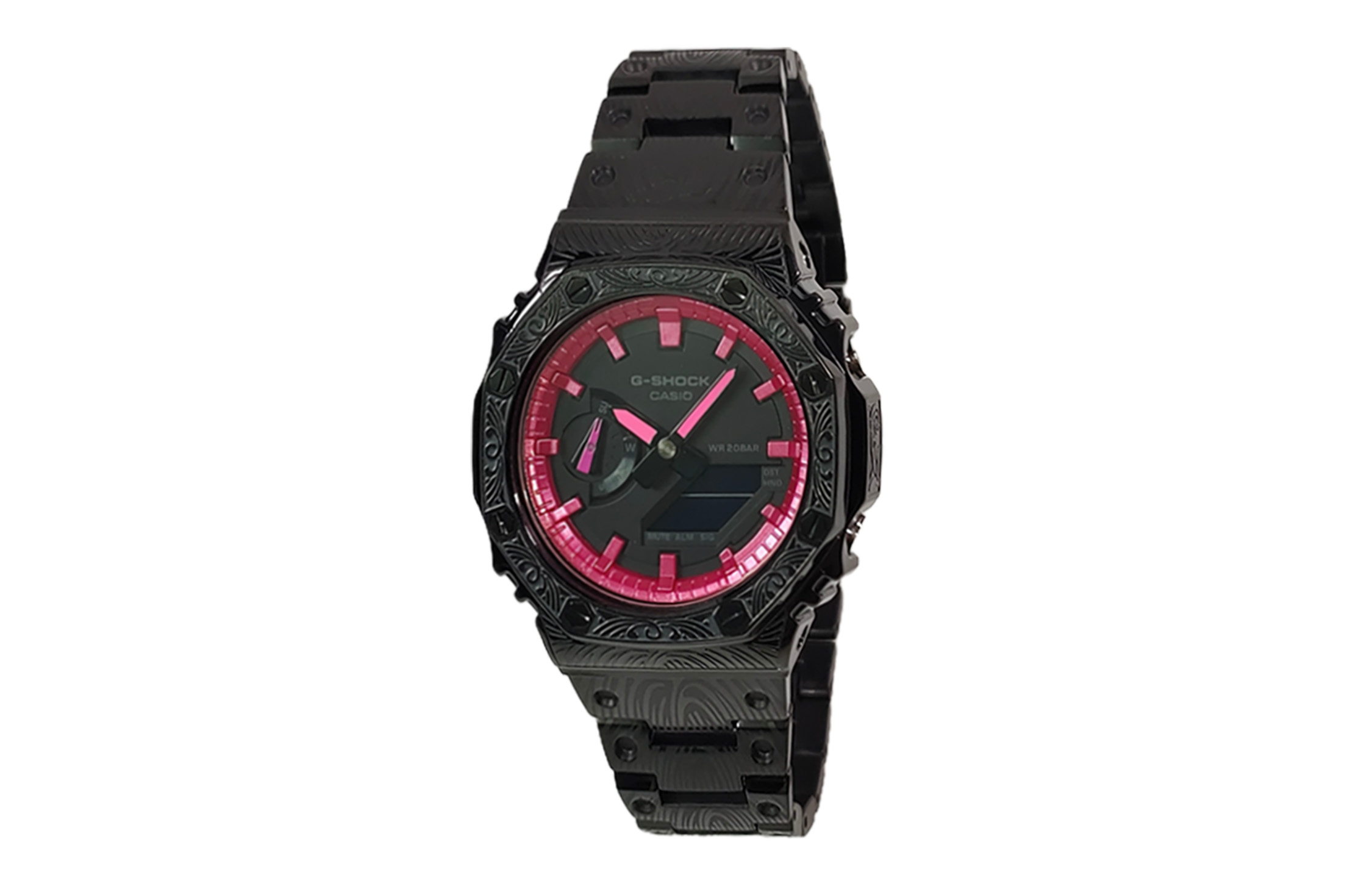 

CASIO Часы Retrofit Series GA2100 Collection Quartz Movement Stainless Steel Strap Watch Men's Watch Black Dial