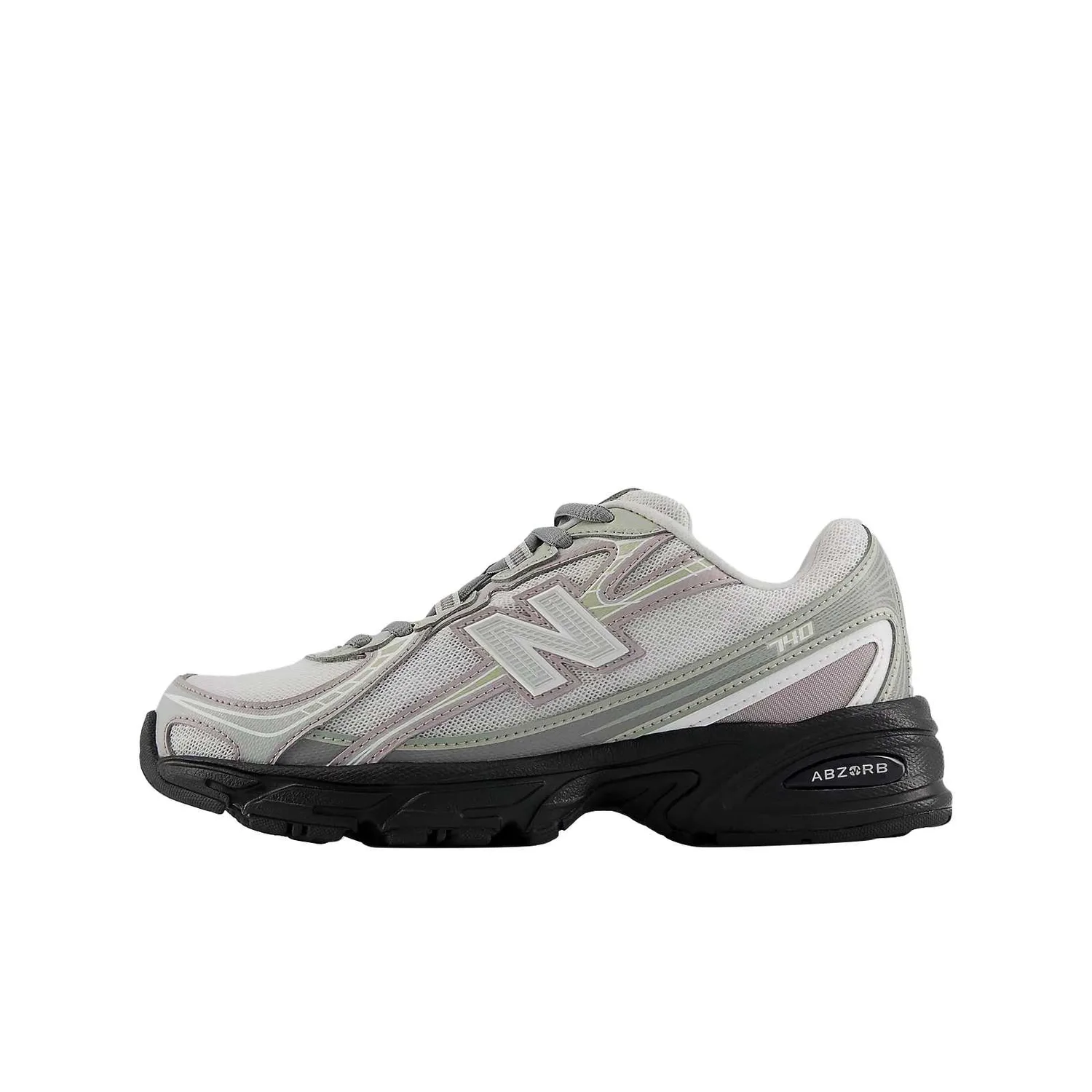 Детские кроссовки для бега NB 740 Mesh Cushioning Low top Standard M для детей 3-7 лет New Balance, серый