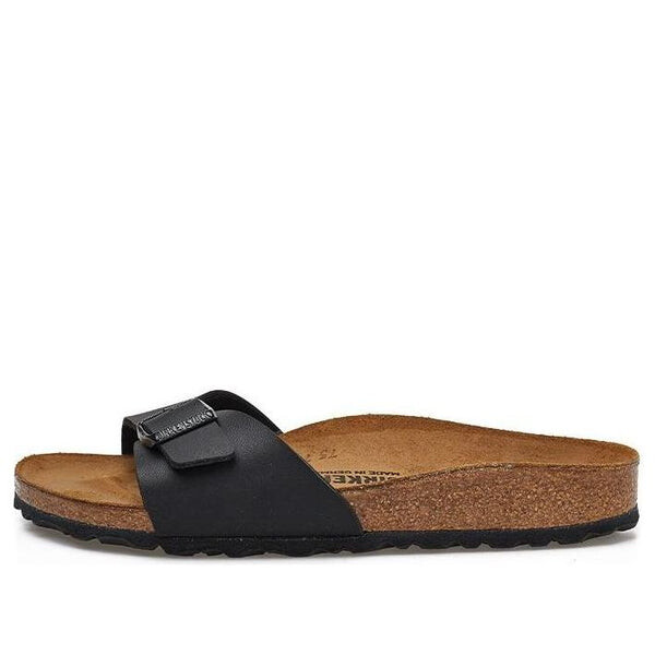 

Тапочки madrid birko-flor narrow fit sandals 'black' Birkenstock, черный