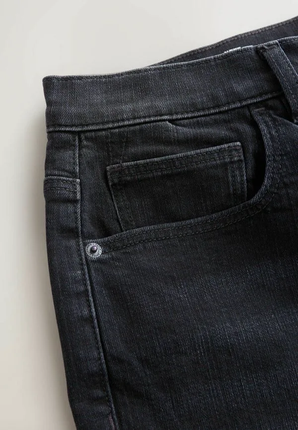 Классические эластичные джинсы свободного кроя Next, Washed Black Crosshatch — фото 3