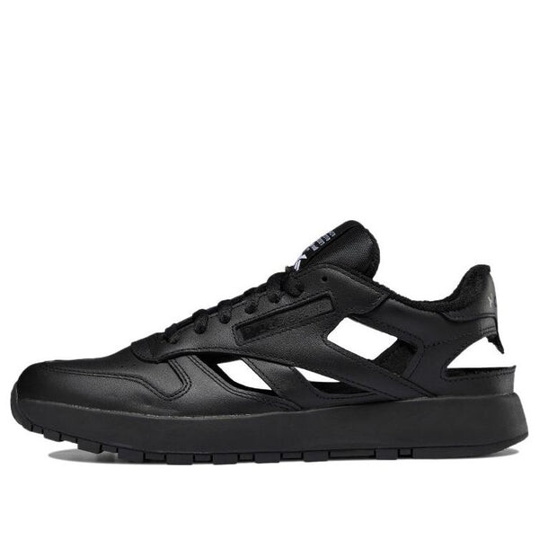 

Кроссовки maison margiela x classic leather dq 'black' Reebok, черный