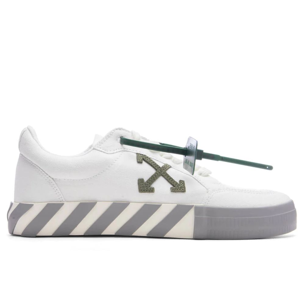 

Кроссовки из вулканизированного холста с замшевой отделкой Off-White, белый