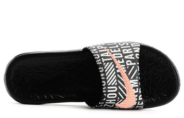 Тапочки benassi solarsoft sld 2 nwm 'black' Nike, черный — фото 3