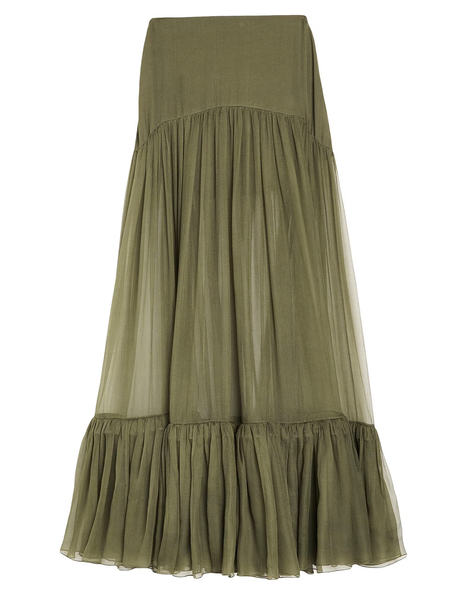 

Юбка макси Saint Laurent, зеленый