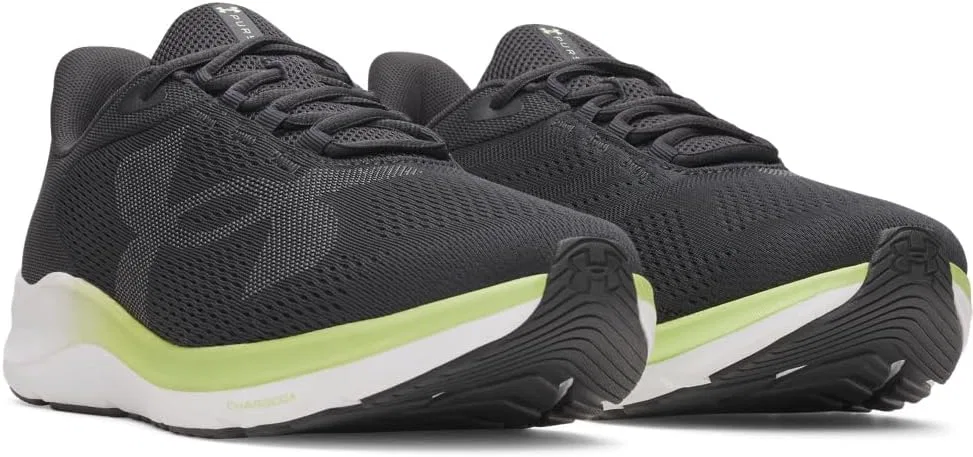 Кроссовки Under Armour Men's UA Charged Pursuit 4 Bl, Anthracite Lumos Lime Castlerock — фото 2
