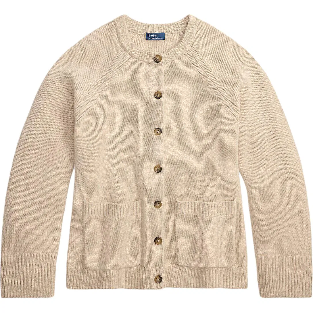 Свитер из кашемира SS26 Loose Fit женский Polo Ralph Lauren, Brown Yellow