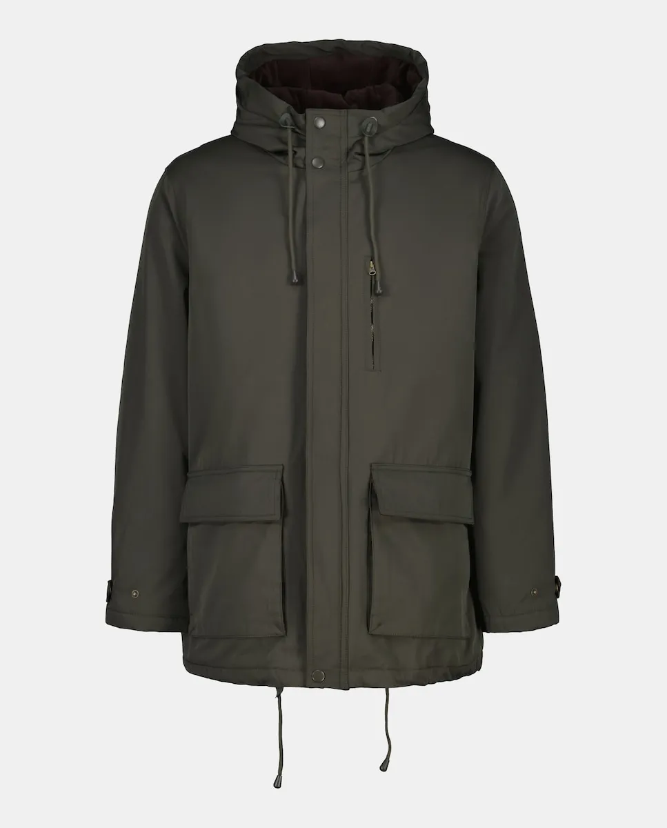 

Мужская стеганая парка с хлопковой тканью Green Coast, зеленый