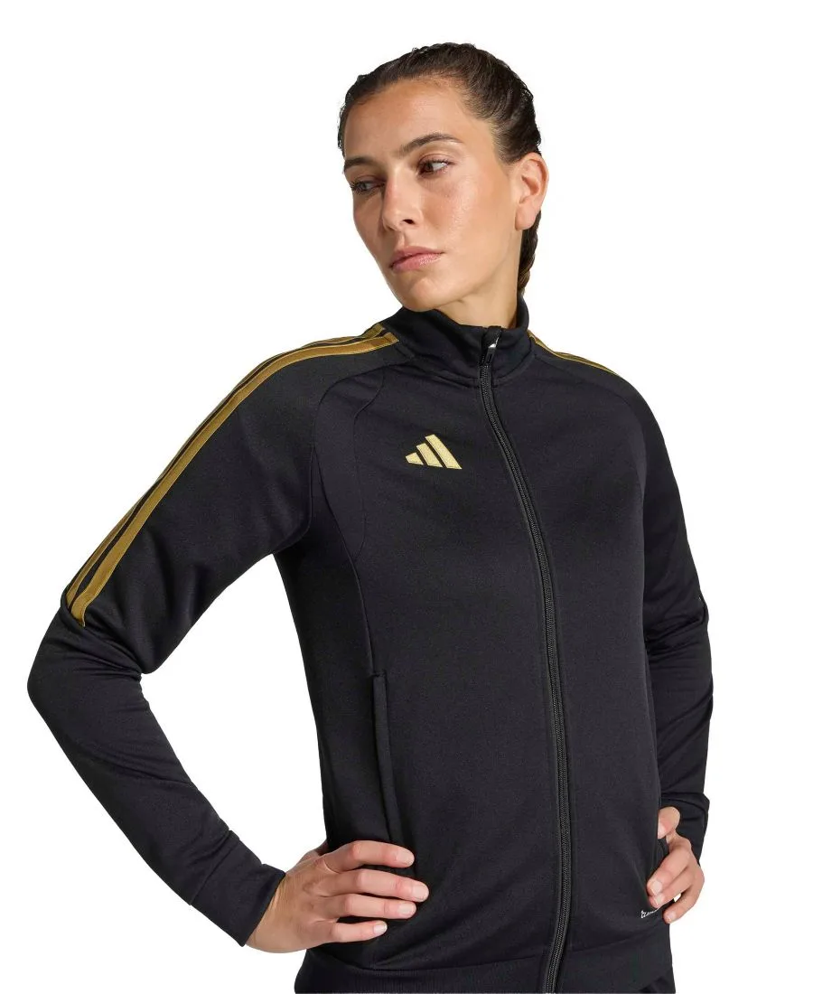 Женская куртка Tiro 26 Adidas, черный/темно-football золото — фото 3