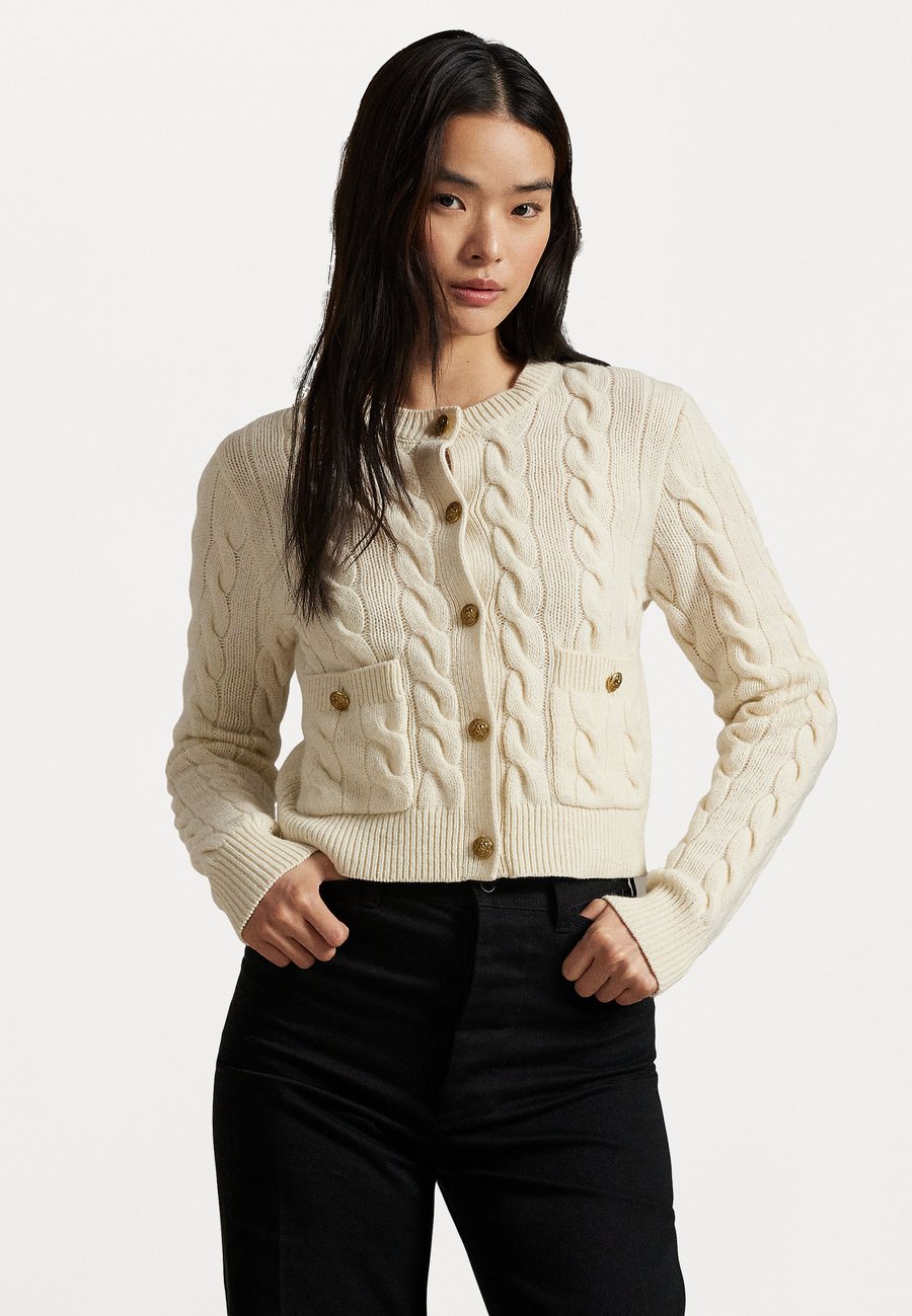 

Кардиган Polo Ralph Lauren CABLE WOOL CASHMERE CARDIGAN, Authentic Cream/Off-White