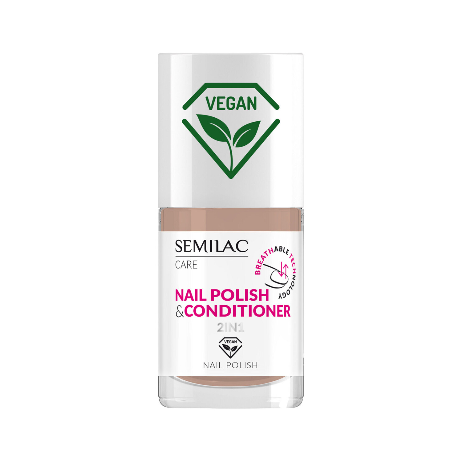 

Классический лак для ногтей с кондиционером 010 Semilac Vegan, 7 мл