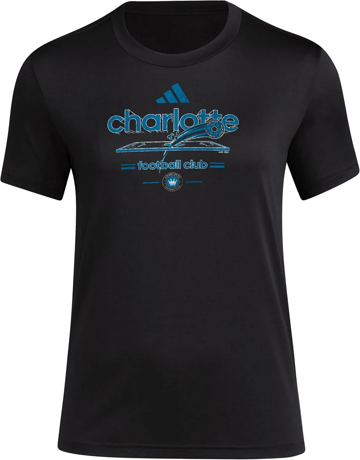Футболка с длинным рукавом adidas Charlotte FC, Black/Charlotte Fc