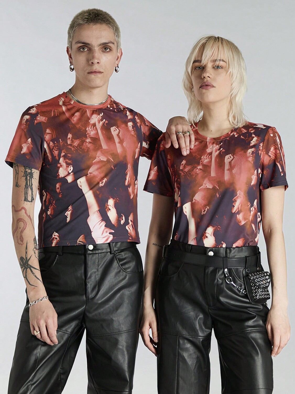 

Мужская летняя повседневная футболка Manfinity UZERO с короткими рукавами и круглым вырезом с буквенным принтом, многоцветный