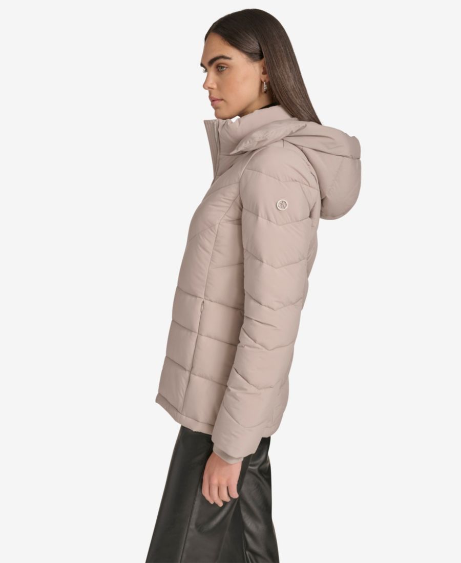 Женская короткая пуховая куртка на молнии спереди Calvin Klein, Atmosphere — фото 3