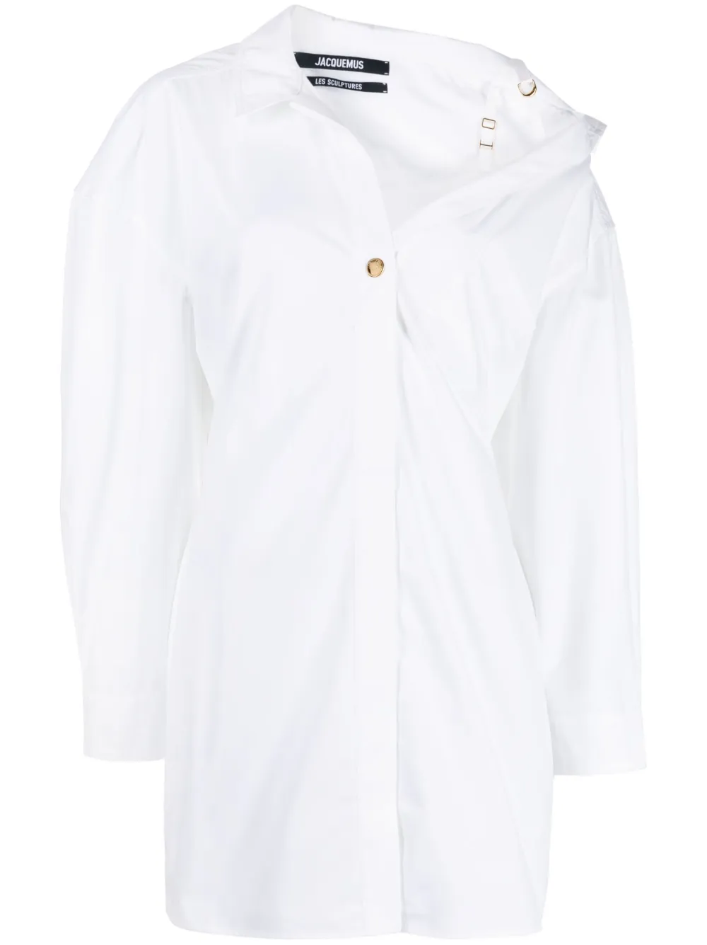

Платье-рубашка La Mini Robe Chemise JACQUEMUS, белый